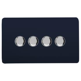 ART-4LDMNV  4 Gang 2 Way LED Dimmer Switch Navy Blue